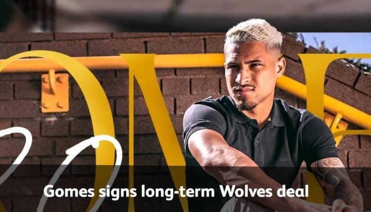 官方：狼队与24岁中场若昂-戈麦斯续约至2030年